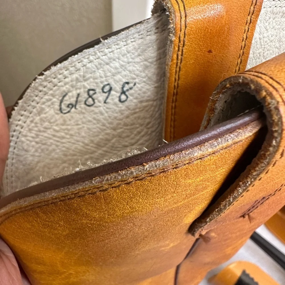 Vintage 1977 Stewart Boot Co. Handmade SOFT Leather Cowboy Boots Men's size 9 D